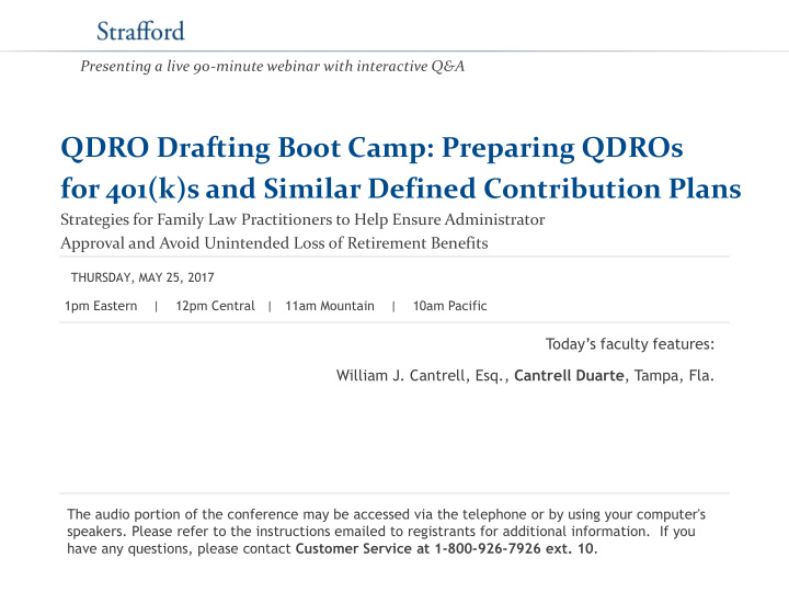 qdro drafting boot camp preparing qdros for 401 k s and