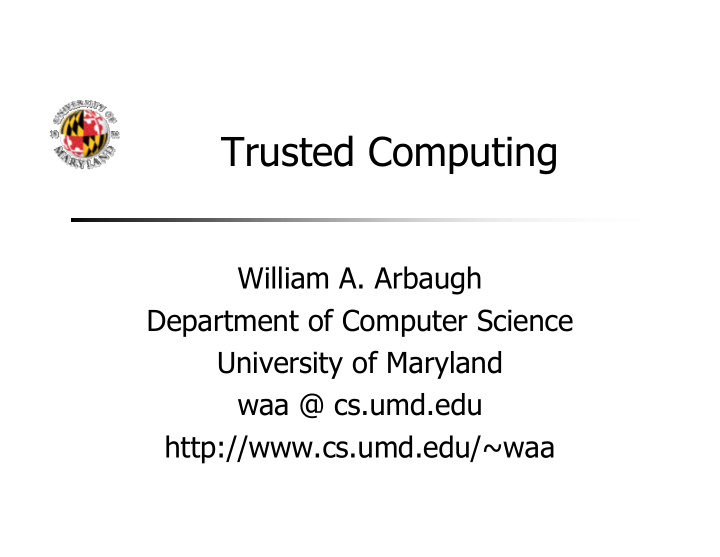 trusted computing