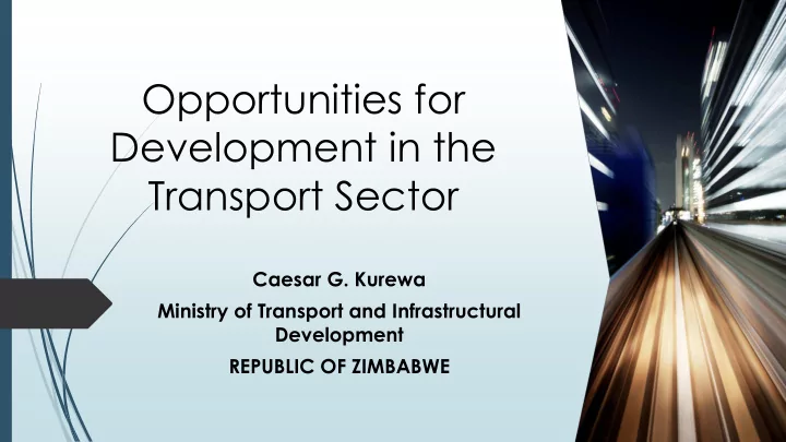 opportunities for
