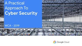 Cyber Security  WCA - 2019  1  BILLION  users  Lets level set with some  Defjnitions and