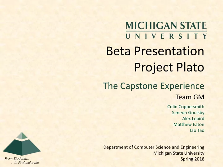 beta presentation