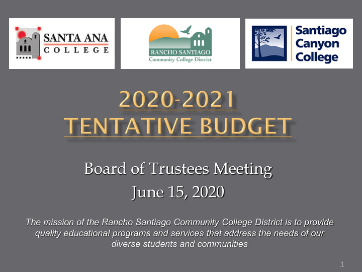 board of trustees meeting june 15 2020