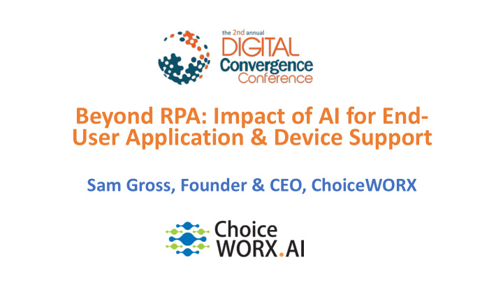 beyond rpa impact of ai for end user application device