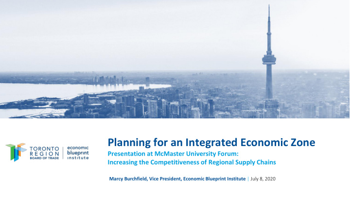 planning for an integrated economic zone