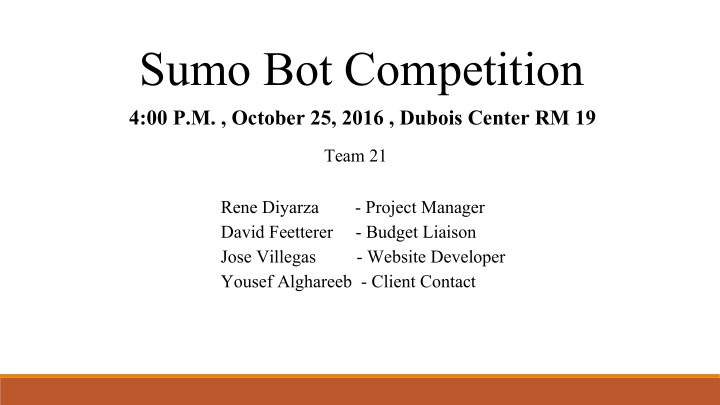 sumo bot competition