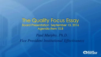 Alla n Ha nc o c k Co lle g e  QF  E  T  o  me e t the  ide ntifie d a re a s o f ne e d in the  Se