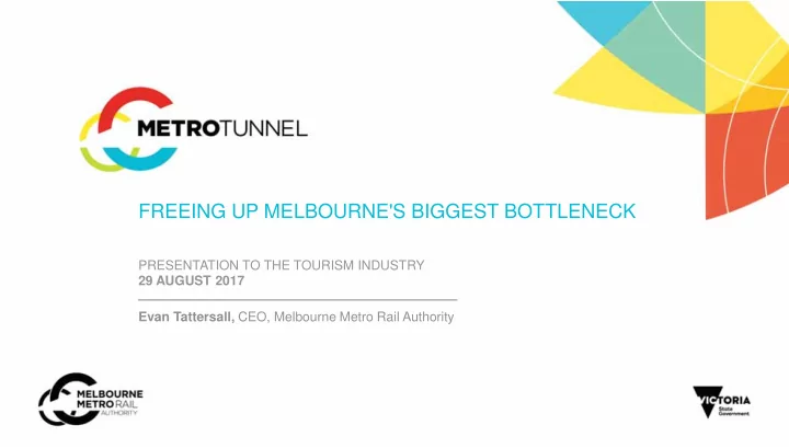 freeing up melbourne s biggest bottleneck