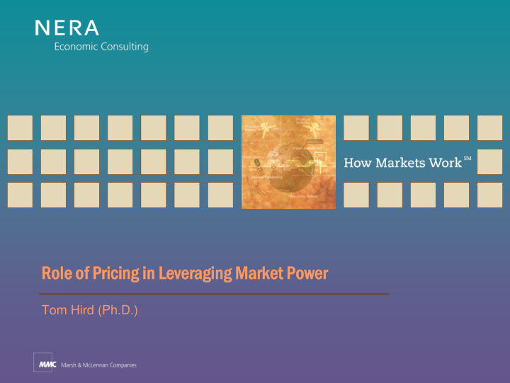 role of pricing in leveraging market power role of
