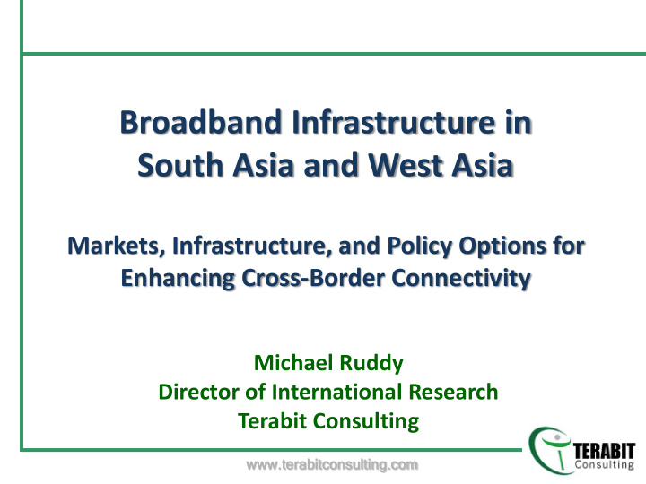 broadband infrastructure in south asia and west asia