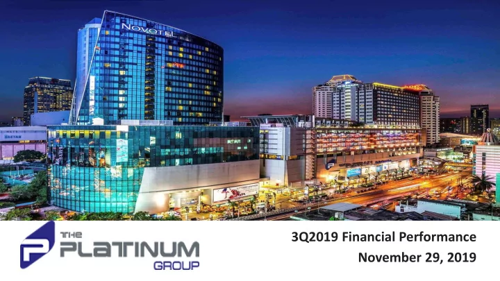 november 29 2019 disclaimer