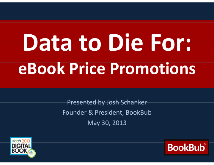 data to die for data to die for