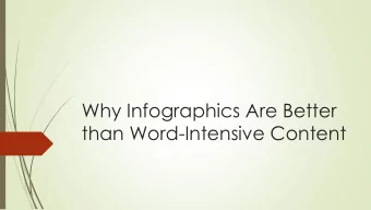 than Word-Intensive Content  Index  1.  What are Infographics?  2.  Types of infographics