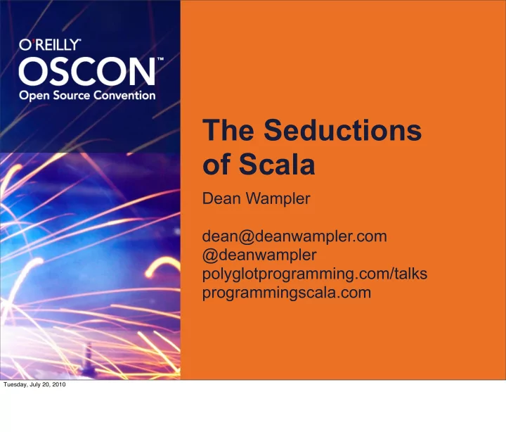 the seductions of scala