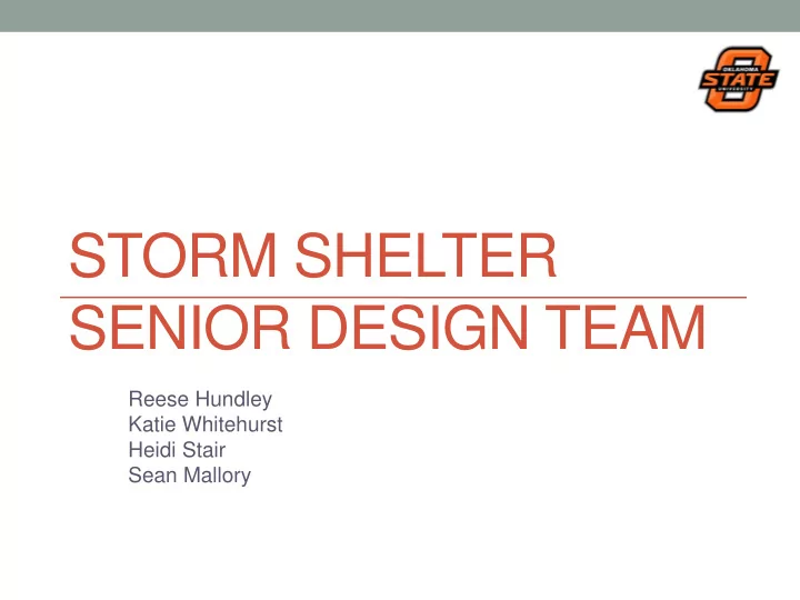 senior design team