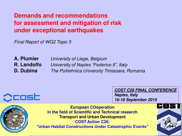 for assessment and mitigation of risk