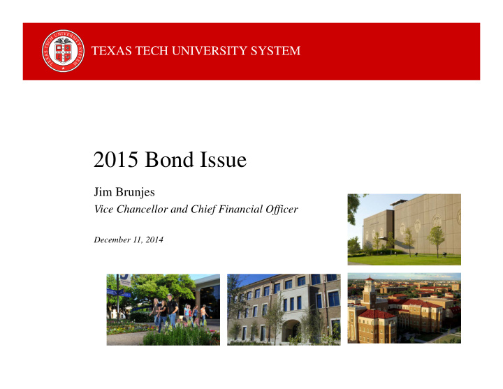 2015 bond issue