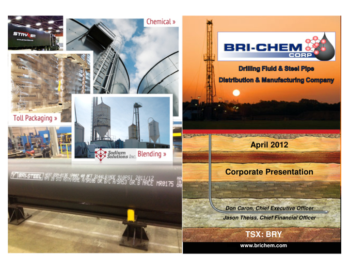 april 2012 corporate presentation