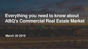 Everything you need to know about ABQs Commercial Real Estate Market  March 30 2019  National