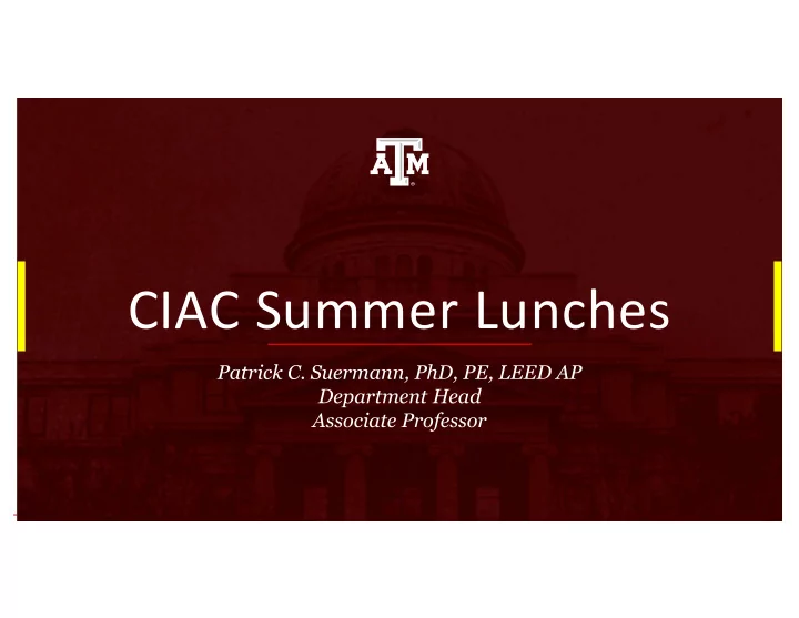 ciac summer lunches