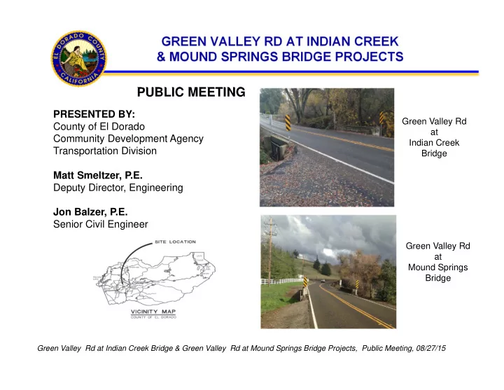 green valley rd at indian creek mound springs bridge