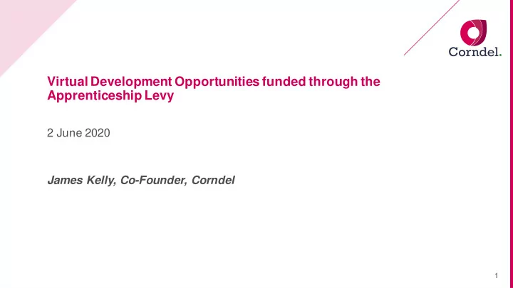 virtual development opportunities funded through the