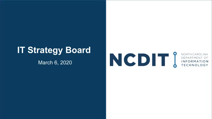 presentation title it strategy board
