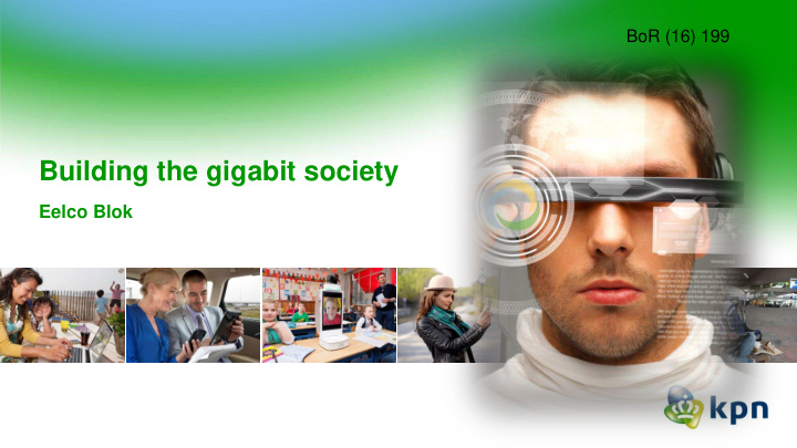building the gigabit society