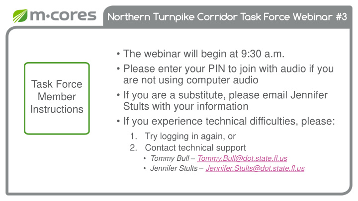 northern turnpike corridor task force webinar 3