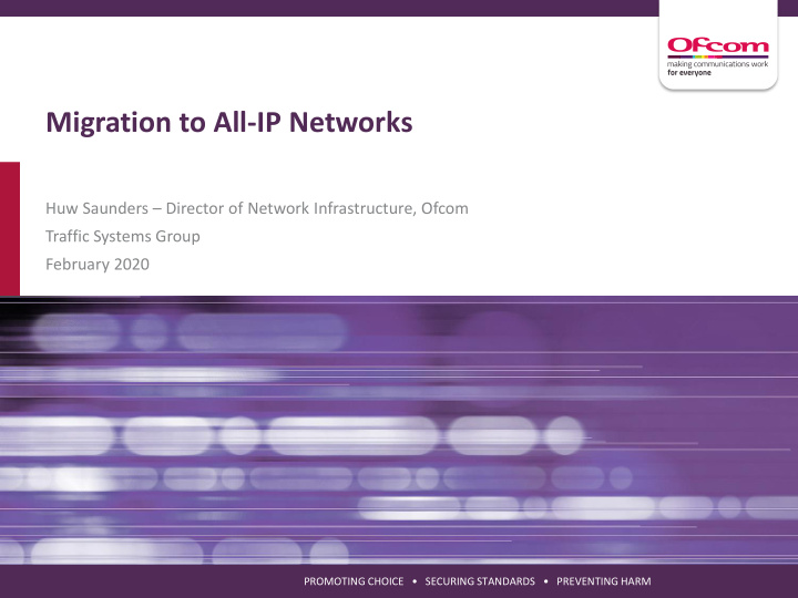 migration to all ip networks