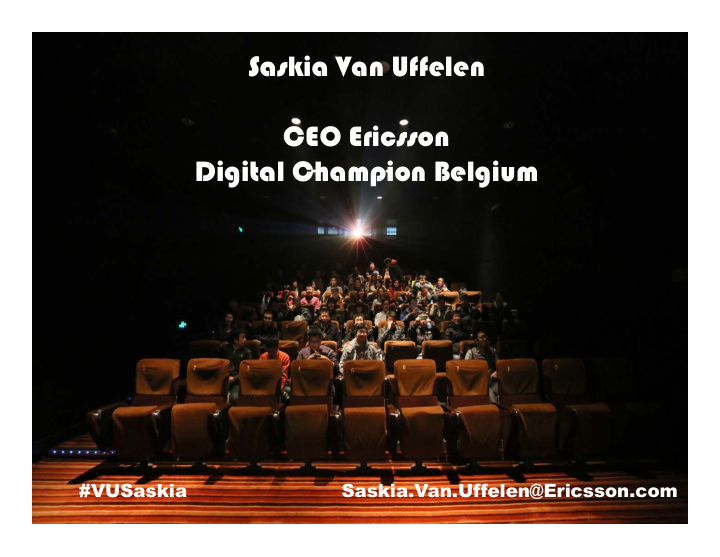 saskia van uffelen ceo ericsson digital champion belgium