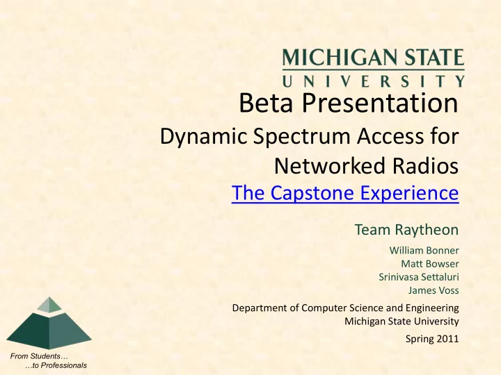 beta presentation