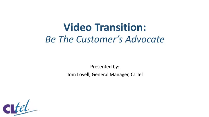 video transition