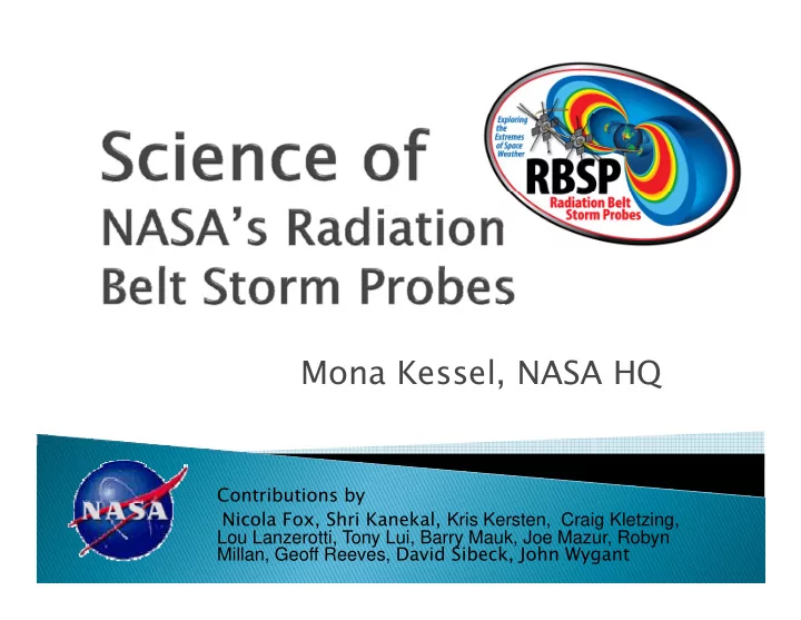 mona kessel nasa hq