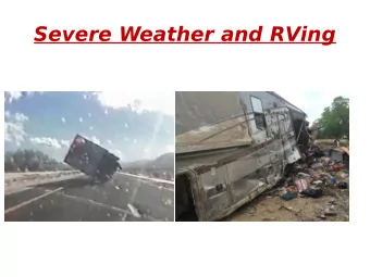 Severe Weather and RVing  How is a T  ennessee Divorce  and a T  ornado alike?  You can bet someone