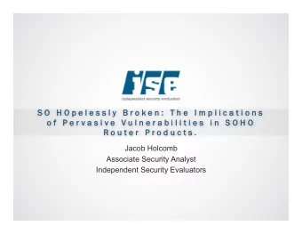 S O  S O  H O p  H O p e l e s s l y  e l e s s l y  B  B r o k  o k e n :  T h e  n :  T h e  I m