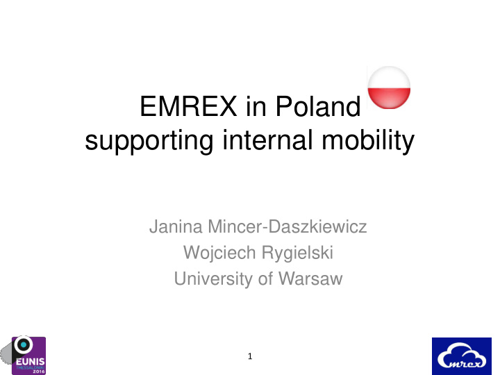 emrex in poland supporting internal mobility