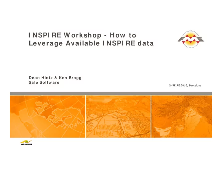 i nspi re w orkshop how to leverage available i nspi re