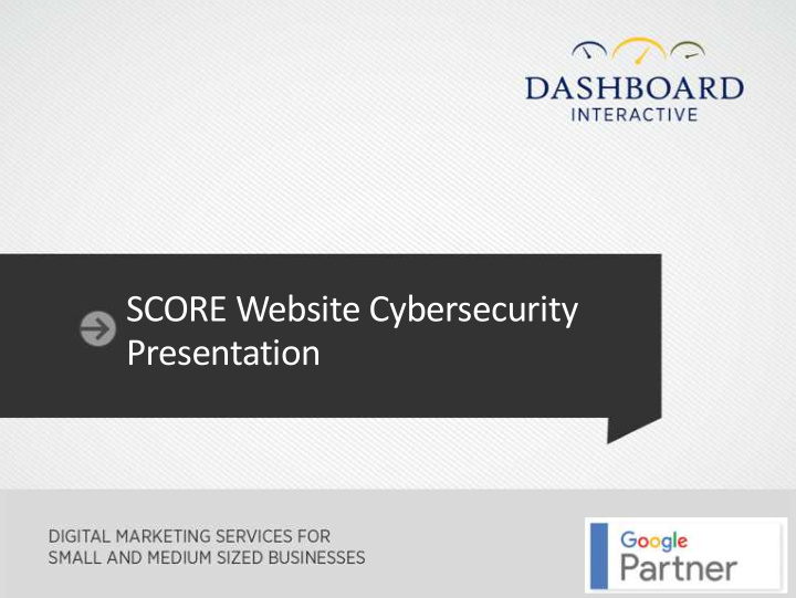 score website cybersecurity presentation dashboard