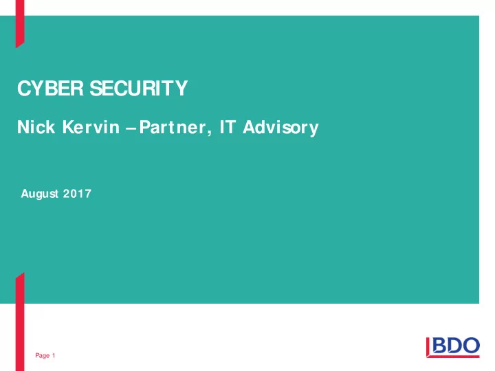cyber security