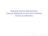 operating systems administration curso de adaptaci on ao