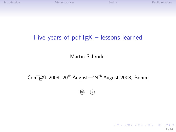 five years of pdft ex lessons learned