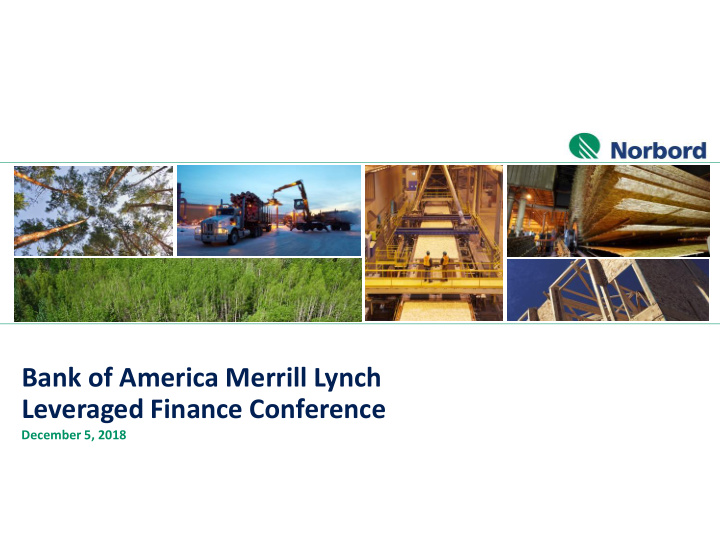 bank of america merrill lynch leveraged finance conference