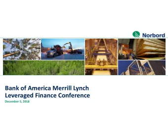 Bank of America Merrill Lynch  Leveraged Finance Conference  December 5, 2018  Notices