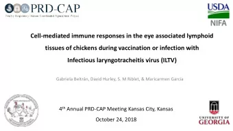Cell-mediated immune responses in the eye associated lymphoid  tissues of chickens during