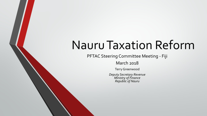 nauru taxation reform