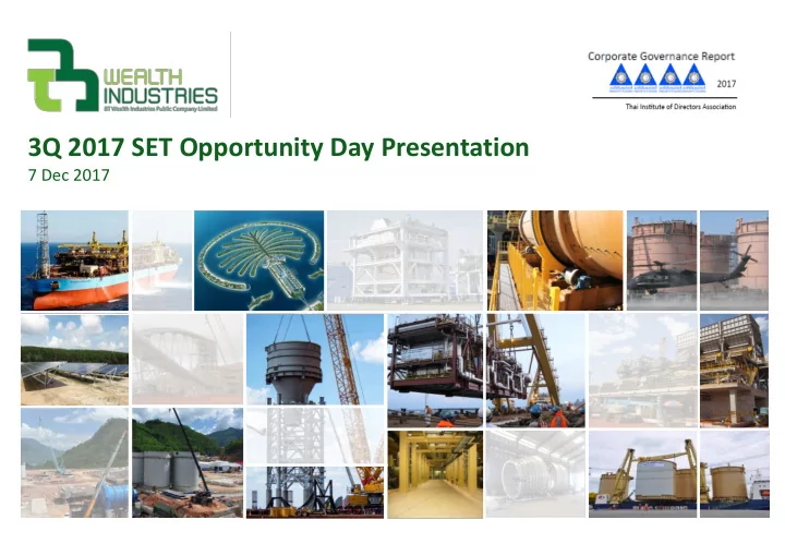 3q 2017 set opportunity day presentation