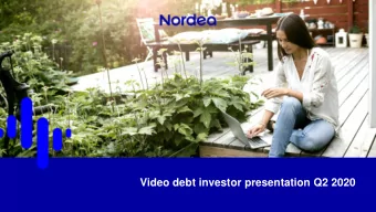 Video debt investor presentation Q2 2020  Disclaimer This presentation contains forward-looking