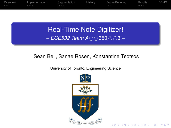 real time note digitizer