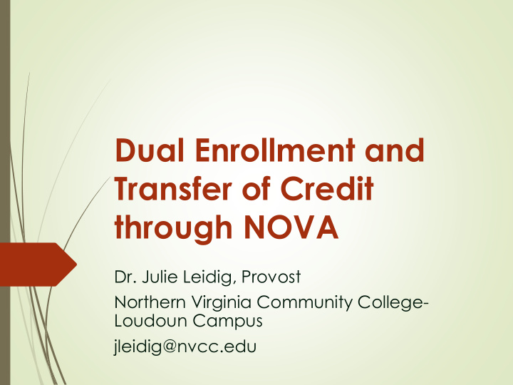 dual enrollment and