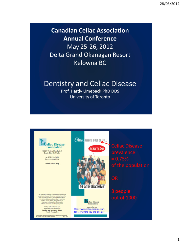 dentistry and celiac disease